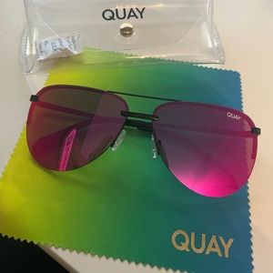 NEW Quay sunglasses- Pink Mirror